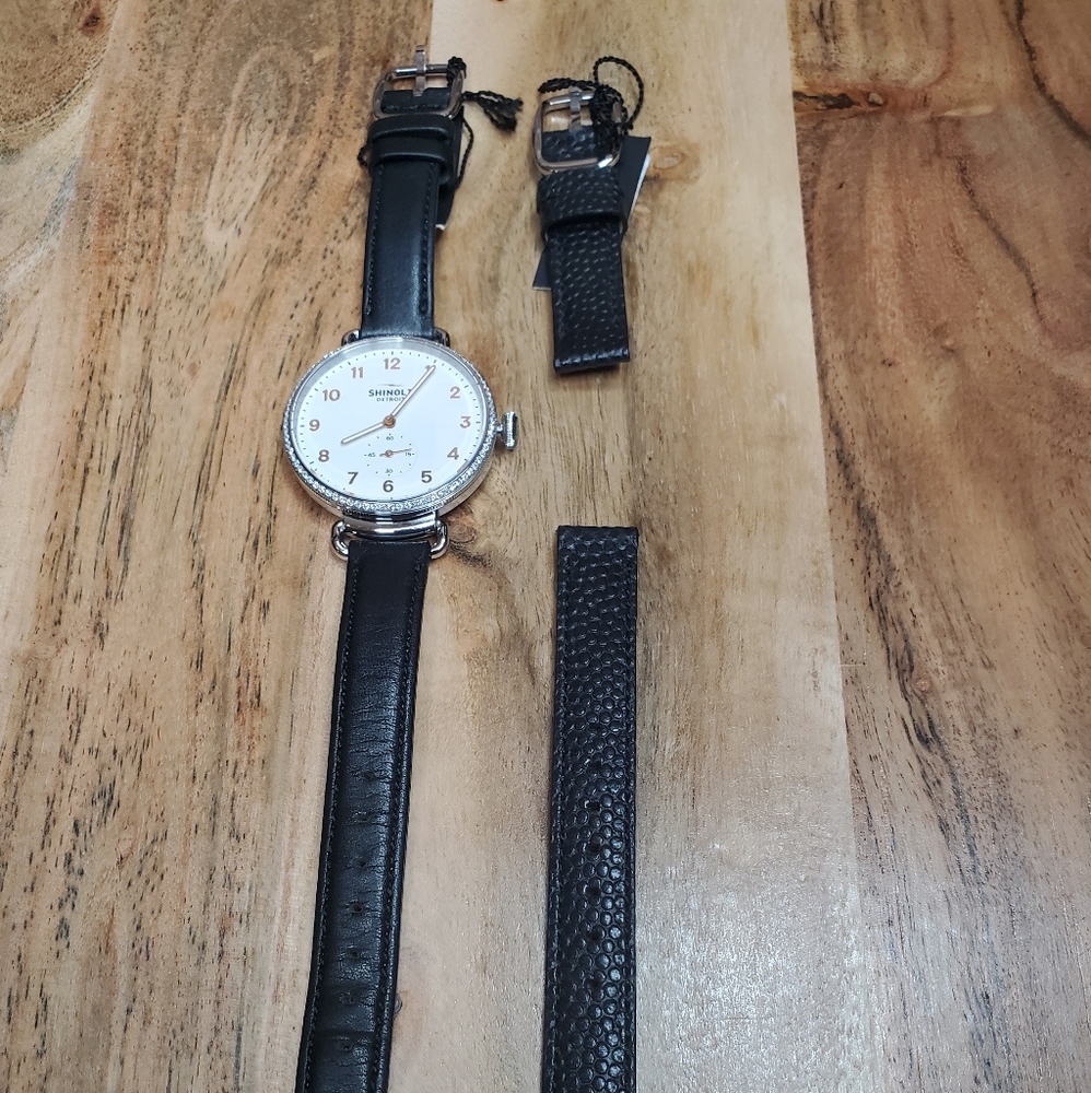 BRAND NEW 38mm Canfield Diamond Watch .64 ct